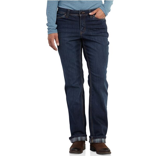 Buy Cheap Carhartt Relaxed-Fit Denim Flannel-Lined Boone Jeans ...