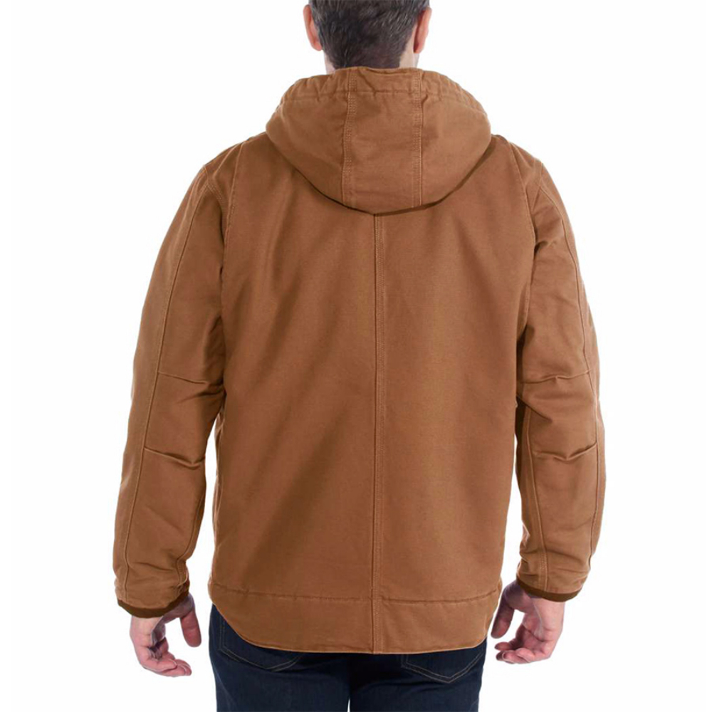 Buy Relaxed Fit Washed Duck Sherpa-Lined Utility Jacket - Carhartt ...