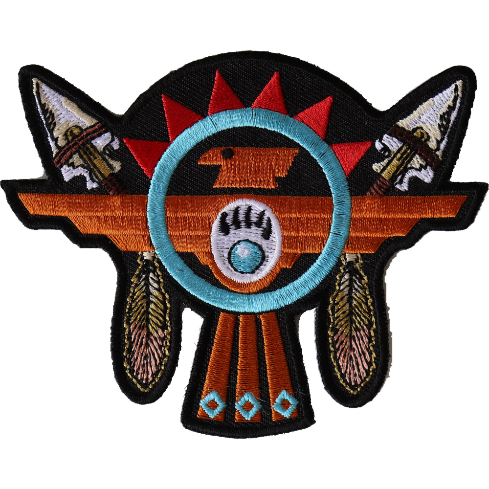 Buy Native American Thunderbird Arrows Patch - 4x3.2 Inch | Camouflage.com