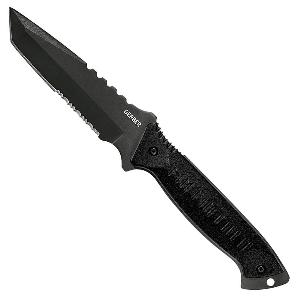 Gerber 31000560 Warrant Tanto Serrated Edge Fixed Blade Knife