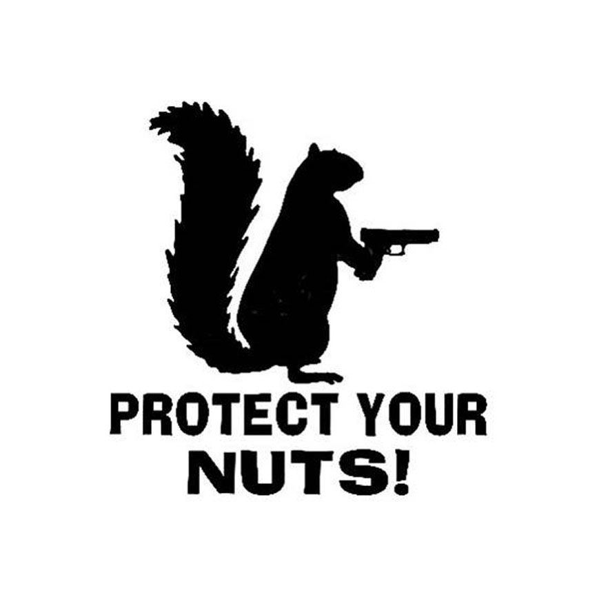 Protect Your Nuts Warning Sticker | Camouflage.ca
