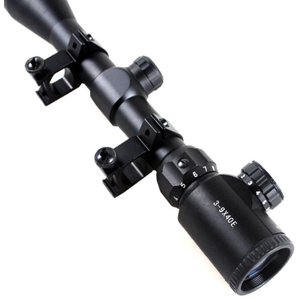 Illuminated 3-9x40 Black Rifle Scope | Camouflage.ca