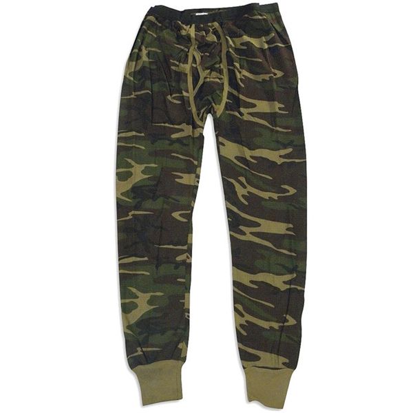 Men’s Waffle Knit Cotton Thermal Camo Pants | Camouflage.ca