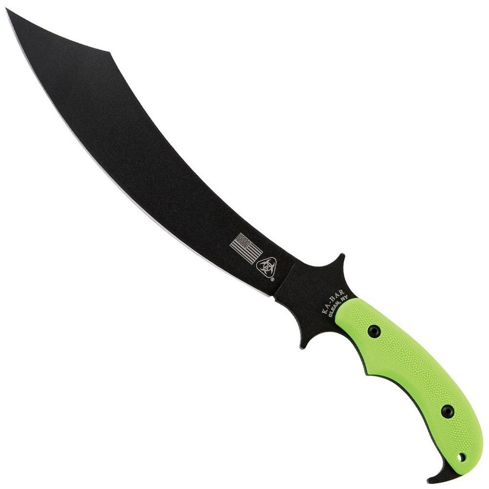 Zombie Swabbie Scimitar Shape Fixed Blade Knife Camouflage.ca