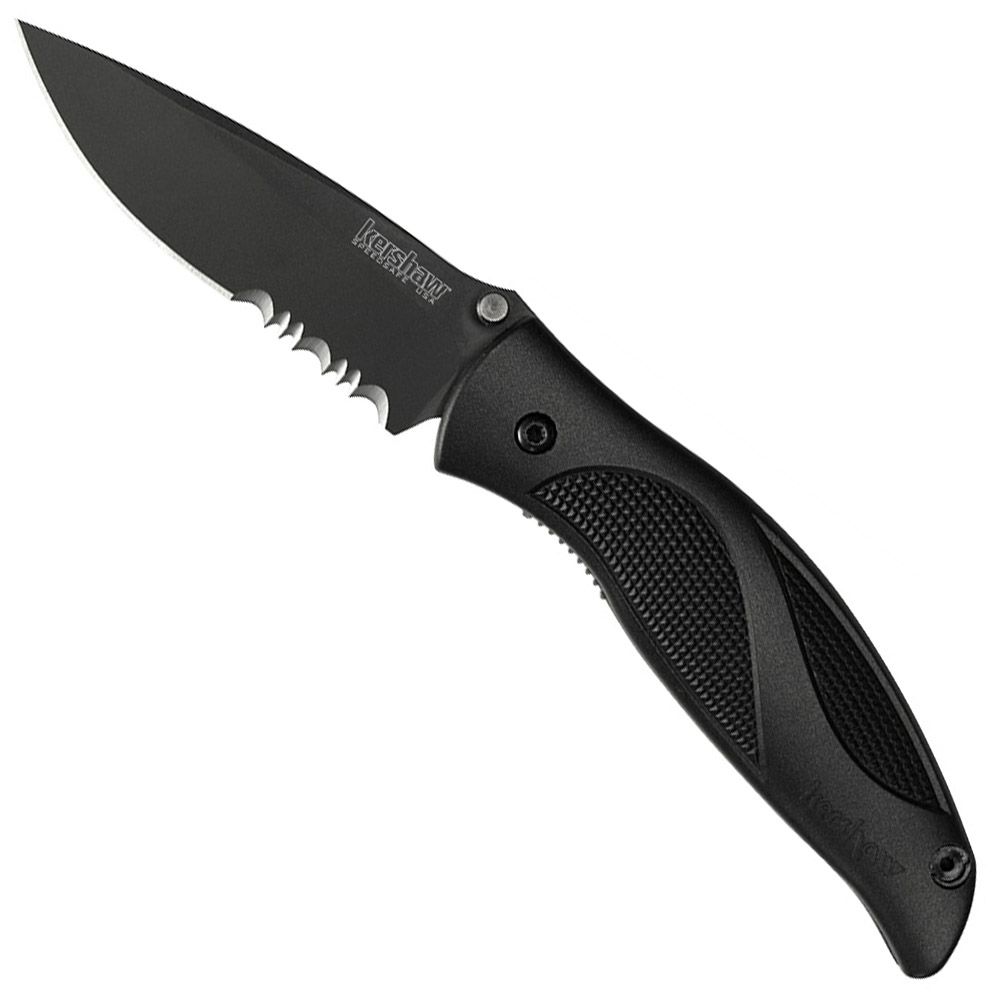 Kershaw Blackout Serr Knife | Camouflage.ca