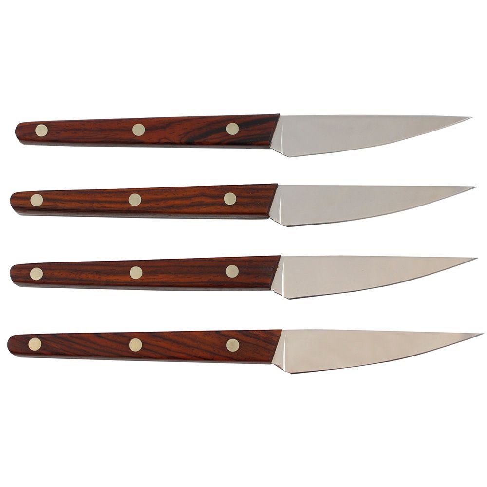 Ontario Robeson Viking 4-Piece Steak Knife Set, 4 Sandvik 14C28N