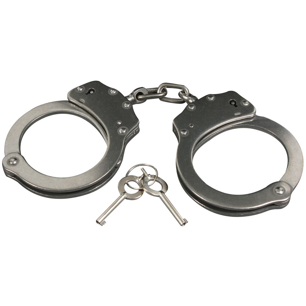 Stainless Steel Double-Lock Handcuffs | camouflage.ca