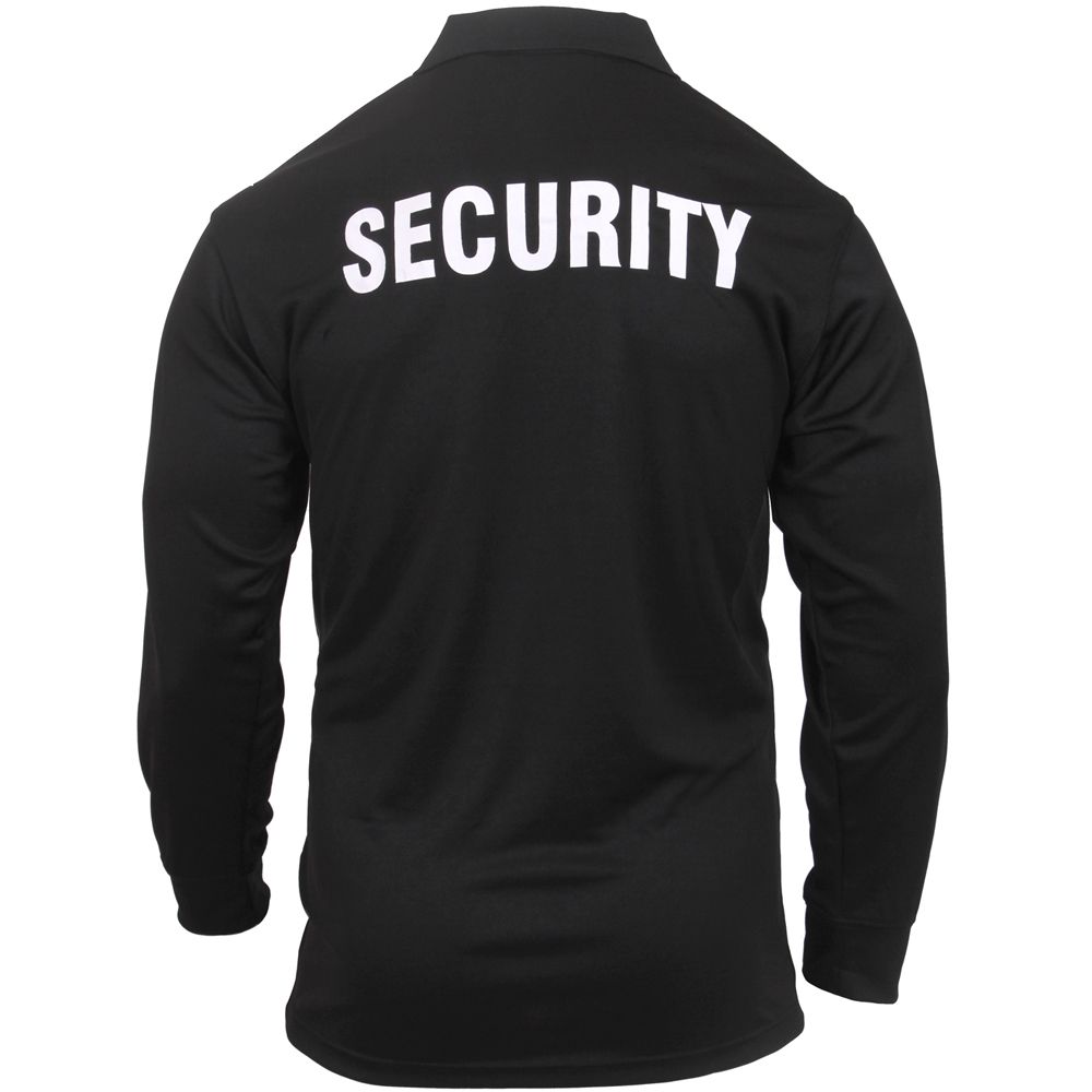 Moisture Wicking Long Sleeve Security Polo T-Shirt | Camouflage.ca