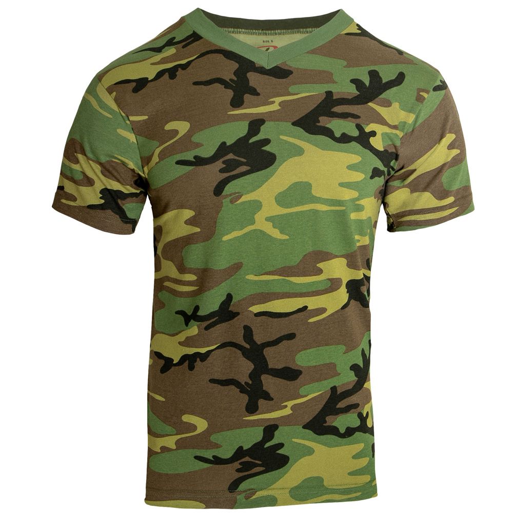 Ultra Force Camo V-Neck T-Shirt | Camouflage.ca