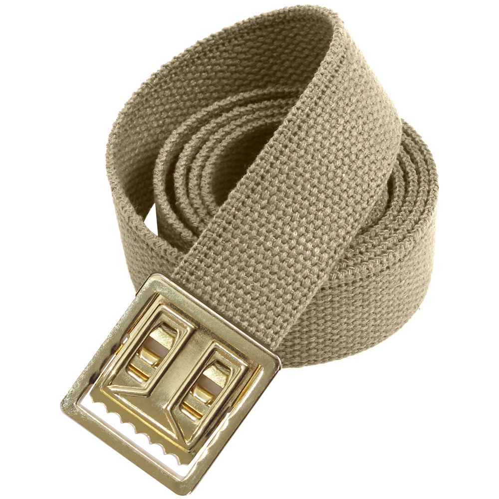 Military Web Belts W Open Face 54 Inch Gold Buckle | Camouflage.ca