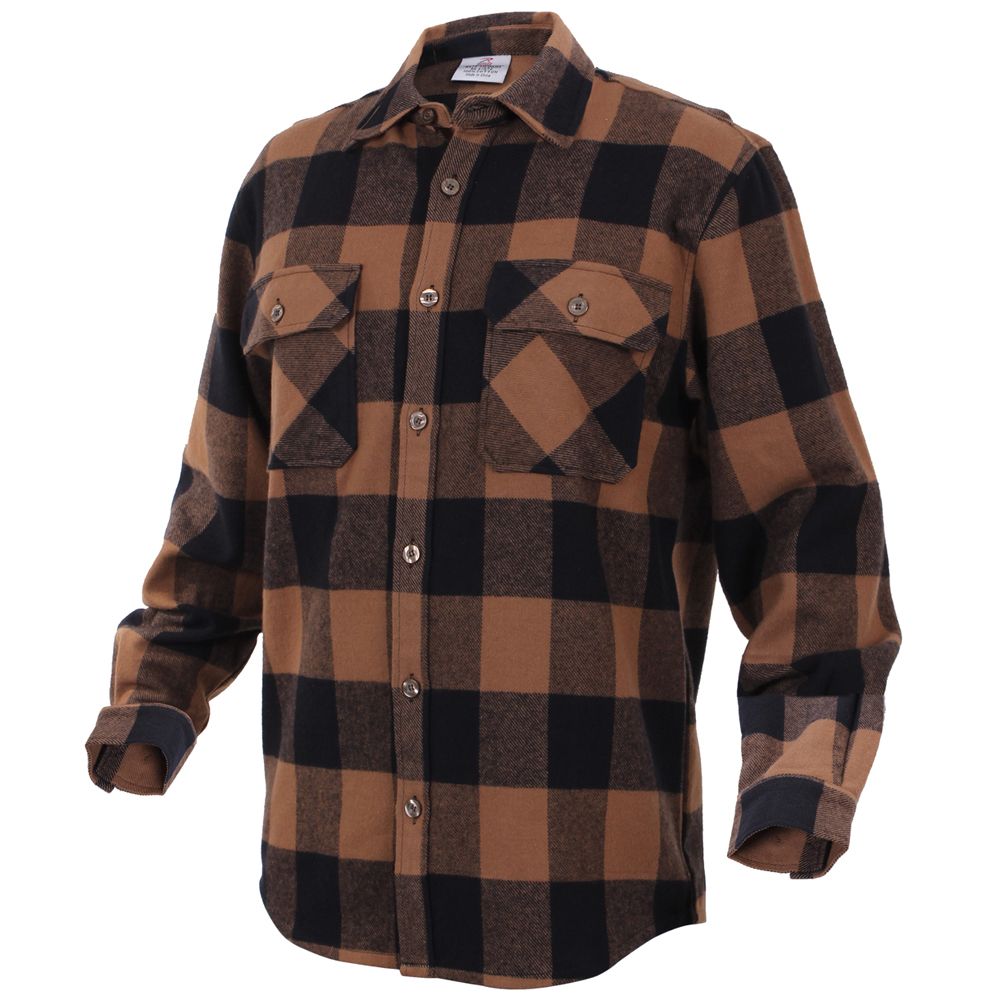 Extra Heavyweight Buffalo Plaid Flannel Shirt | Camouflage.ca