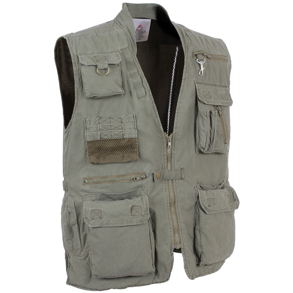 Mens Deluxe Safari Outback Vest | Camouflage.ca