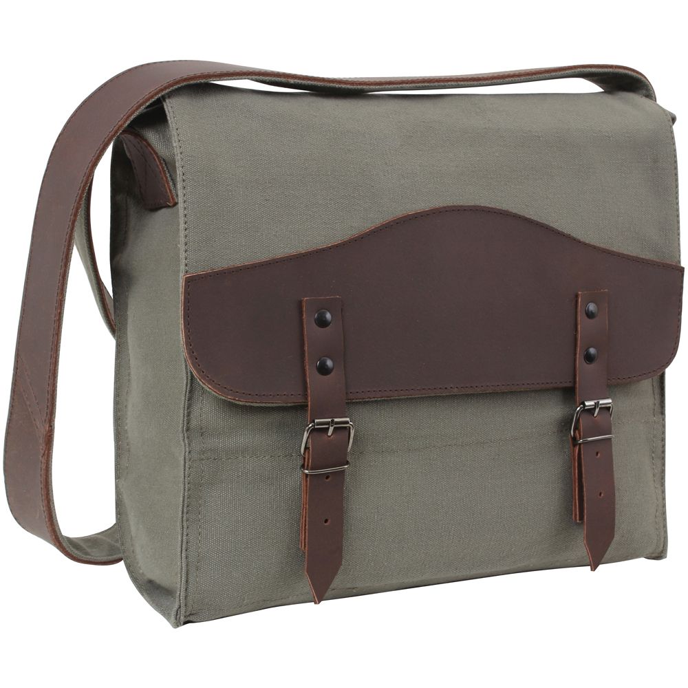 Vintage Canvas W Leather Accents Medic Bag | Camouflage.ca