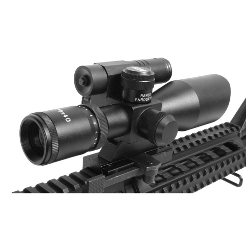 2.5-10x40 Dual Ill. Tactical Scope W/Green Laser & Mil-Dot