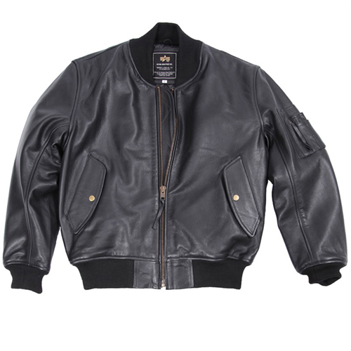 Alpha MA-1 Leather Jacket