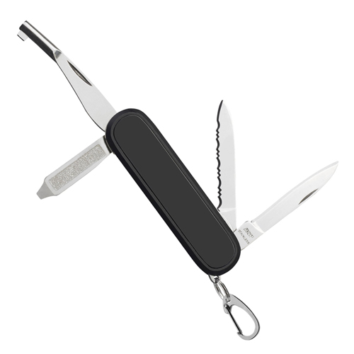 Aluminum Edge Knife Handcuff Key Multitool - Black