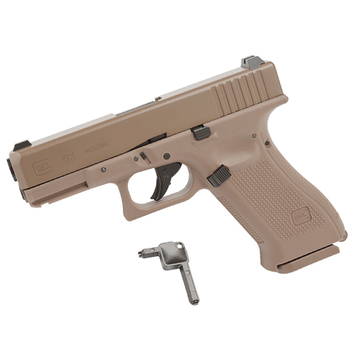 Glock 19X CO2 Blowback Steel BB gun - Tan