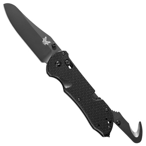 Benchmade 3.5 Inch Black Plain Blade Triage Rescue Knife