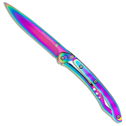 Dejavu Framelock Rainbow Pocket Knife