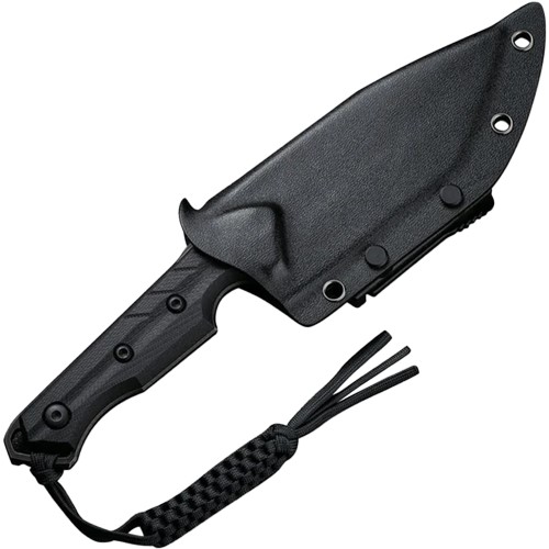 Secure the Maxwell Fixed Knife with a Black G10 Handle and accompanying sheath. Explore the collection at BuyCamouflage.com for high-quality outdoor tools.