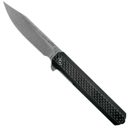 Chronic Flipper Knife Carbon Fiber Overlay On G10 Handle