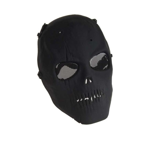 Black Distressed Plastic Army of Two Full Face Mask