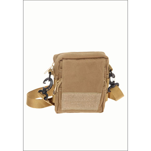 Tan Small Shoulder Bag And Pouch