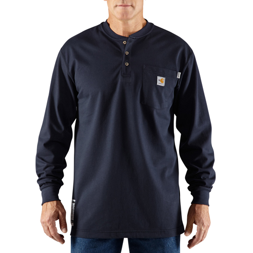 Flame-Resistant Force Loose Fit Midweight Long-Sleeve Pocket Henley T-Shirt