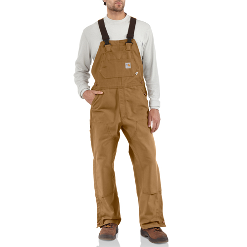 Flame-Resistant Duck Bib Overall Unlined