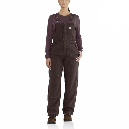 Carhartt Womens Weathered Duck Wildwood Bib Overalls