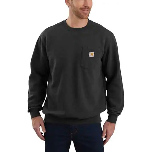 Mens Crewneck Pocket Sweatshirt