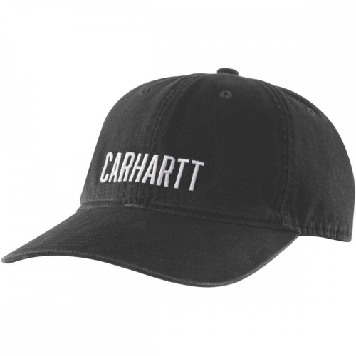 Carhartt Canvas Full Back Graphic Ball Cap-Black