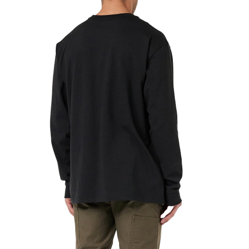 Relaxed Fit Heavyweight Long-Sleeve Henley Pocket Thermal Shirt
