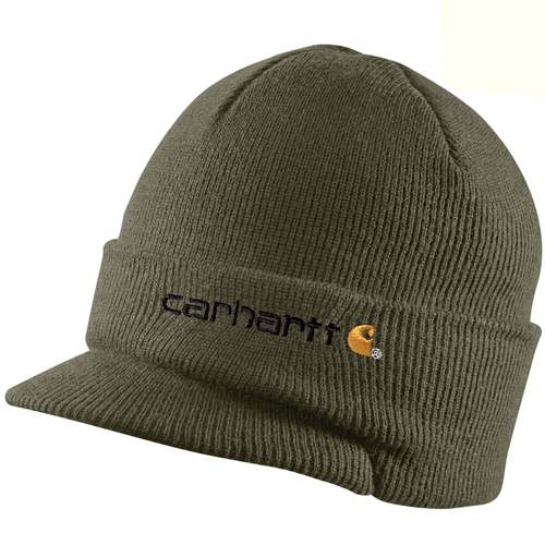 Knit Hat with Visor