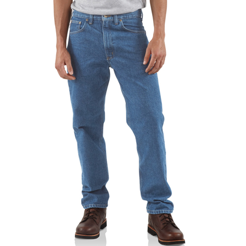 Straight/Traditional-Fit Tapered Leg Jeans
