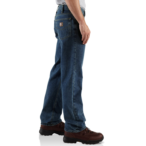 Relaxed-Fit Straight-Leg Jeans