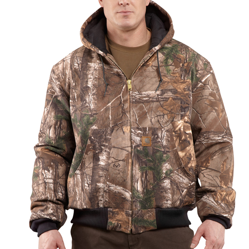 Carhartt Quilted-Flannel Lined Camo Active Jacket