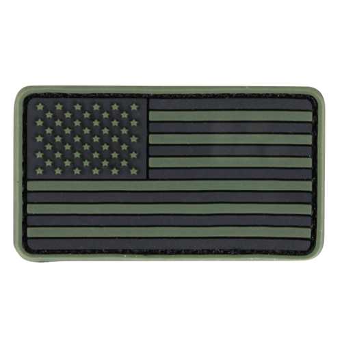 Mini US Flag Patch PVC