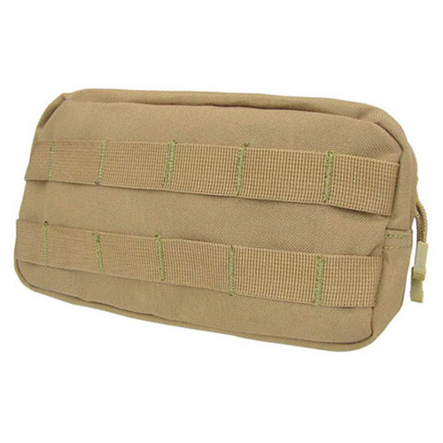 8.5 Inch Wide Utility Pouch - Tan