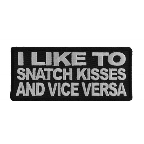 Embroidered Patch Snatch Kisses and Vice Versa