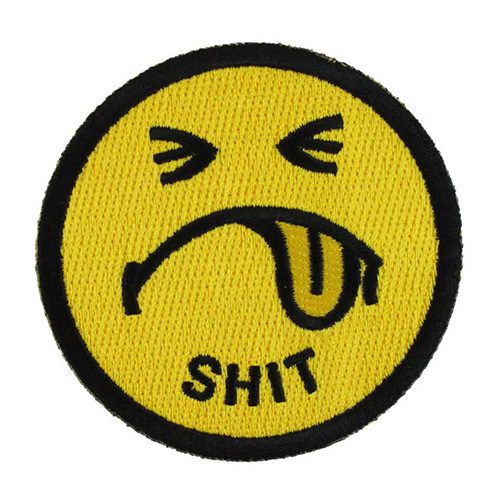 Shit Smiley Face Patch