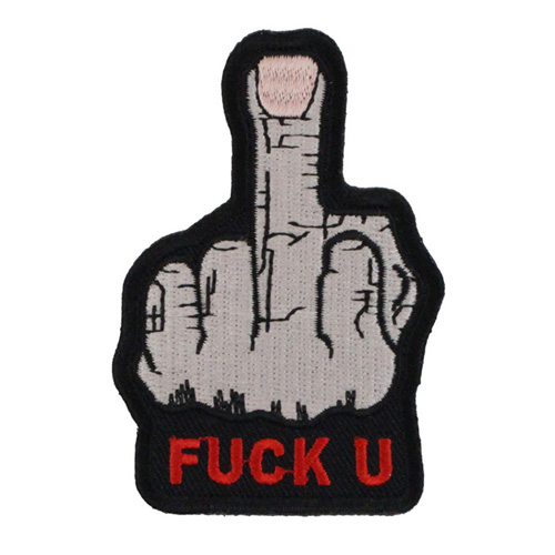 Fuck U Finger Patch - 2x3 Inch