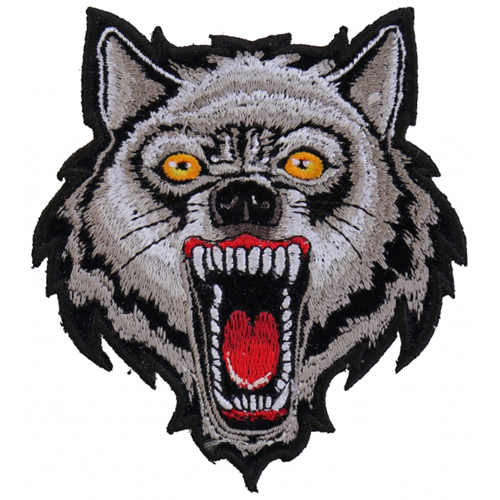 Small Wolf Patch - 3.5x4 Inch