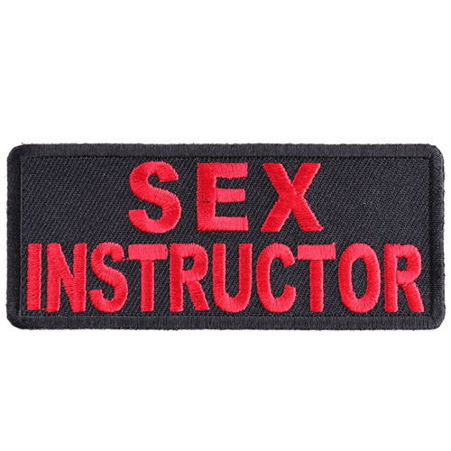 Sex Instructor Patch - 3.5x1.5 Inch