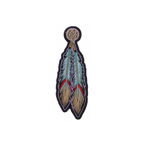 Tribal Feathers Patches 2.25 x 6.5 inch