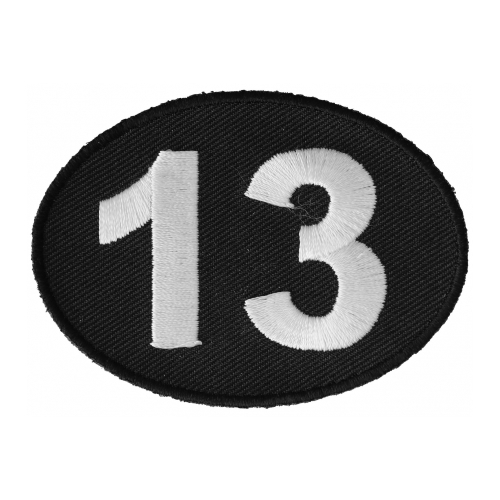 Lucky 13 Patch - 2.75x2 inch