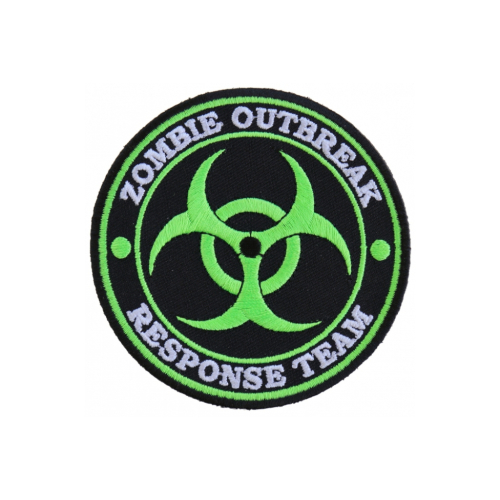 Zombie OutBreak Response Team Green Patch 3.5x3.5 inch