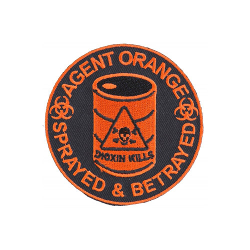 Embroidered Patch Agent Orange Sprayed and Betrayed