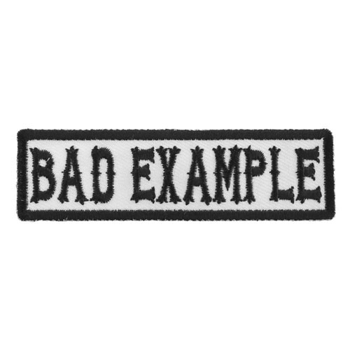 Bad Example Patch - 3.5x1 inch
