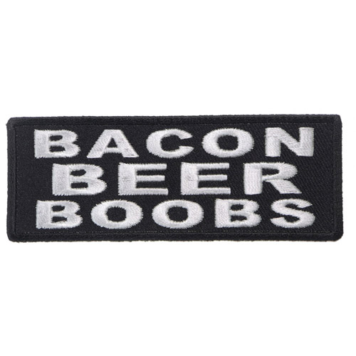 4x1.5 Inch Bacon Beer Boobs Patch